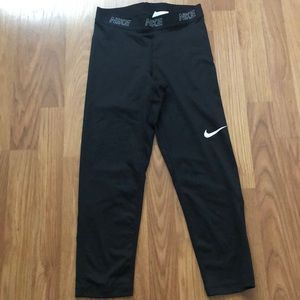 Nike Black Dri Fit Athletic Training Leggings Sz S